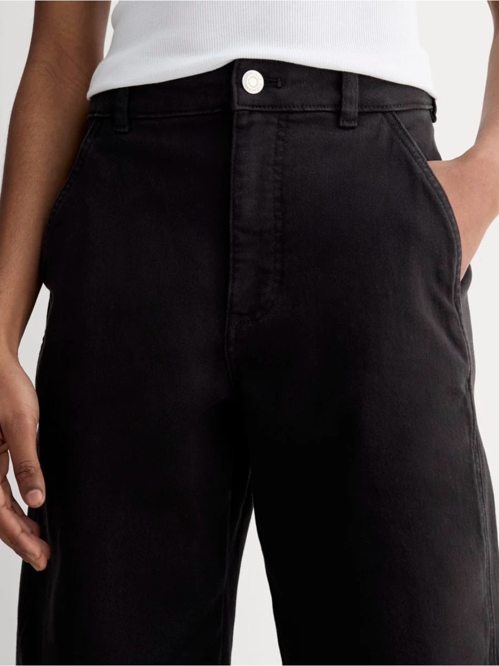Everlane The Utility Barrel Pant in Black | Size 8R